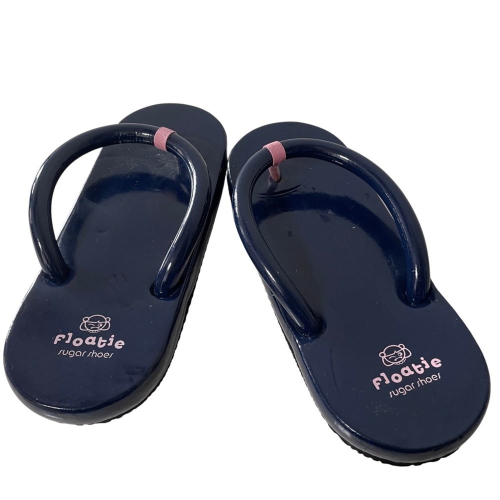 Sugar Floatie Y2K iconic squishy flip flops navy blue size medium slipper